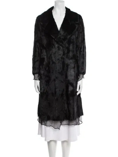 Pre-owned Marni Fur Faux Fur Coat In Gray