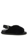 Marni Shearling Fussbett Slingback Sandals