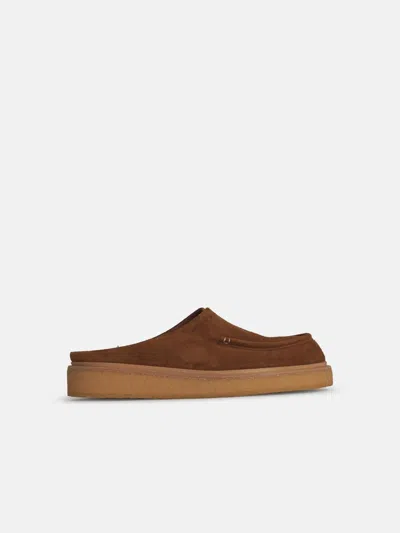 Marni 'fussbet' Brown Suede Slippers