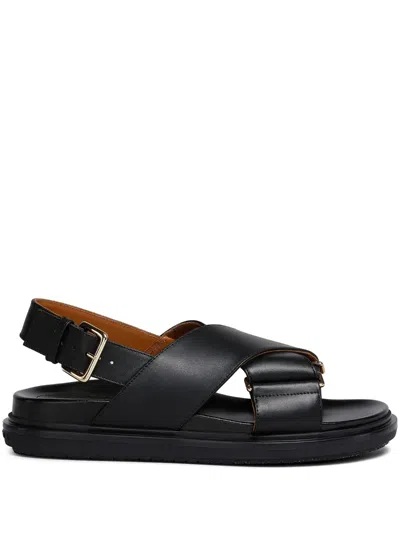 MARNI FUSSBET LEATHER SANDALS