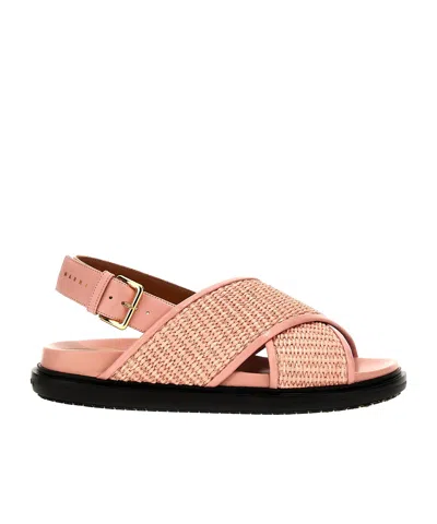 MARNI MARNI FUSSBETT CROSS-STRAP SANDALS