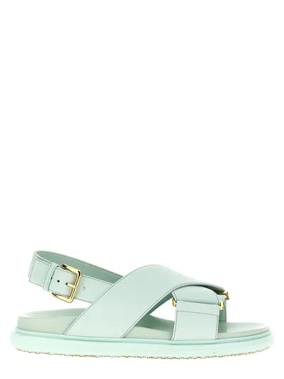 Marni 'fussbet' Sandals In Green