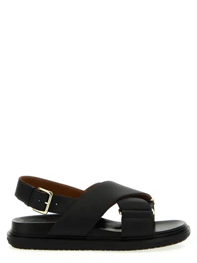 Marni 'fussbet' Sandals In Black