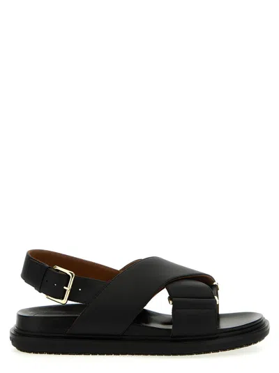 Marni 'fussbet' Sandals In Black