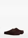 Marni Fussbett Calf-hair Mule In Brown