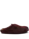 Marni Fussbett Sabot Genuine Calf Hair Clog In Brown