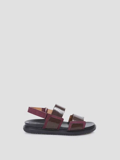 Marni Fussbett Comfort Shoes - Ss26 Collection In Brown