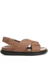 Marni Leather Fussbett Sandals