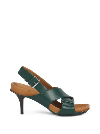 Marni Fussbett Crossover Sandals In Multi