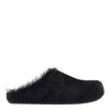 Marni Faux Fur Round Toe Sandals