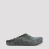 Marni Fussbet Sabot Calf-hair Slippers In Blue Sodalite