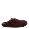 Marni Dark Red Leather Sandals