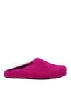 Marni Pink Fussbett Sabot Slip-on Loafers In Fucsia