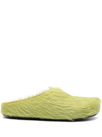 Marni Fussbett Mules In Green