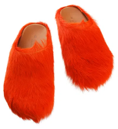 Marni Fussbett Mules In Orange