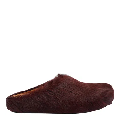 Marni Fussbett Mules In Red