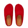 Marni Long-haired Fussbett Clogs In Red