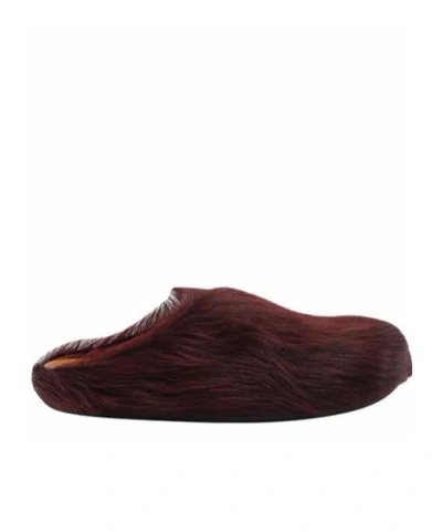 Marni Fussbett Round Toe Slip-on Mules In Black