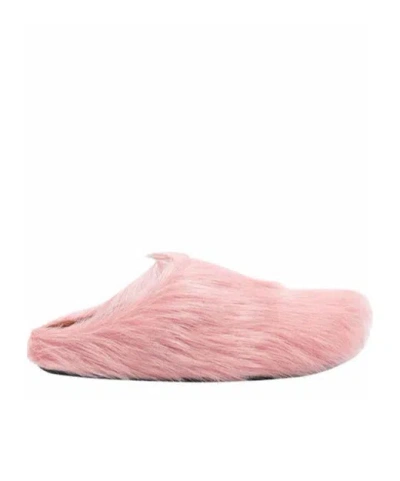 Marni Fussbett Round Toe Slip-on Mules In Pink