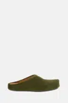 Marni Green Long-haired Calfskin Footbed Sabot