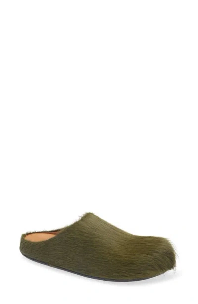 Marni Fussbett Sabot Genuine Calf Hair Clog