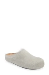 Marni Fussbett Sabot Genuine Calf Hair Clog In Off White