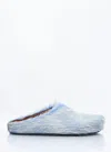 Marni Sabot Made Of Cowhide In Blue