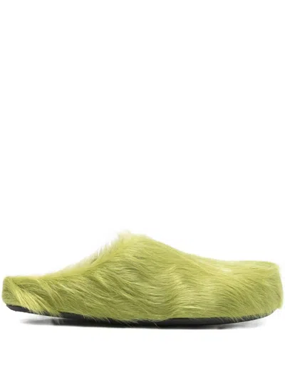 Marni Fussbett Sabot Mules In Green