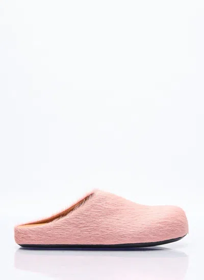 Marni Fussbett Sabot Mules In Pink