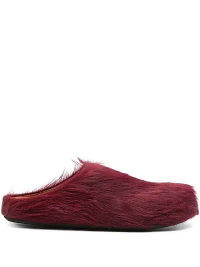Marni Fussbett Sabot Mules In Red