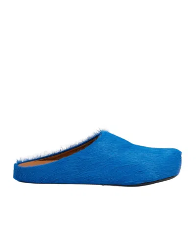 MARNI MARNI ROUND TOE SLIP-ON SLIPPERS