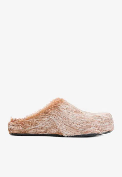 Marni Fussbett Sabot Slippers In Beige