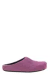 Marni Ponyskin Flat Mules In Purple