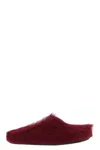 Marni Cozy Faux Fur Flat Sole Slippers In Burgundy