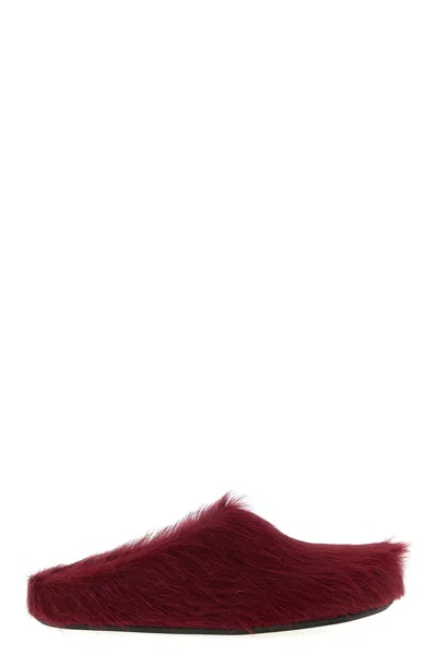 Marni Cozy Faux Fur Flat Sole Slippers In Multi