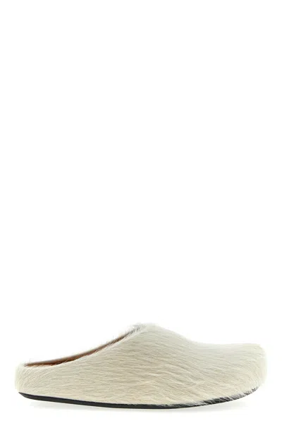 Marni Fussbett Flat Shoes White In Neutral