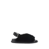 Marni Shearling Fussbett Slingback Sandals