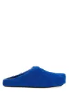 Marni Ponyskin And Leather Mules In Blue