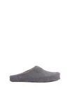Marni Fussbet Sabot In Vitello A Pelo Lungo Grigio In Grey