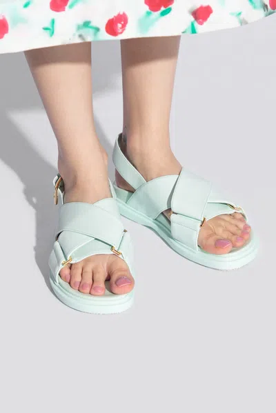 Marni ‘fussbett' Sandals In Light Blue