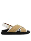 MARNI FUSSBETT SANDALS WHITE