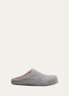 Marni Fussbett Shaggy Sabot Mules In Mercury