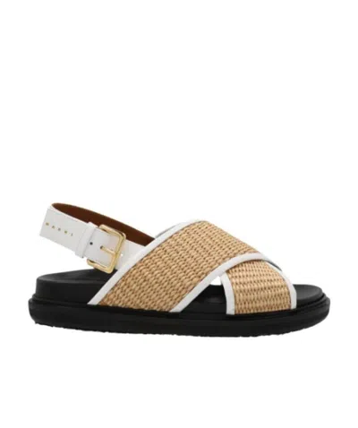 MARNI MARNI FUSSBETT CROSS-STRAP SANDALS
