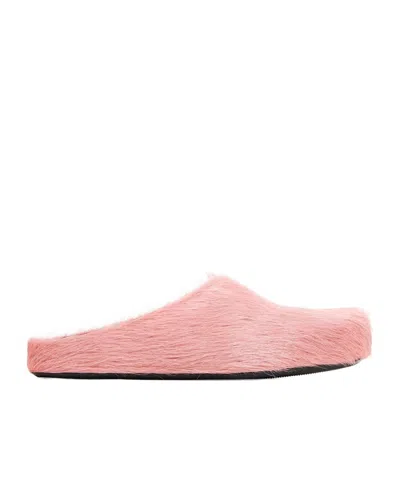 Marni Fussbett Slip-on Flat Mules In Pink