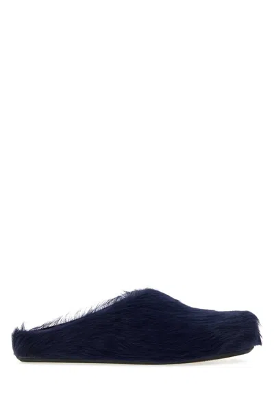 Marni Fussbett Slipper In Navy