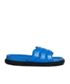 Marni Man Sandals Azure Size 13 Leather In Blue