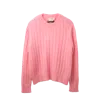 Marni Fuzzy Printed Brushed Crew Neck Sweater Pink In Pink
