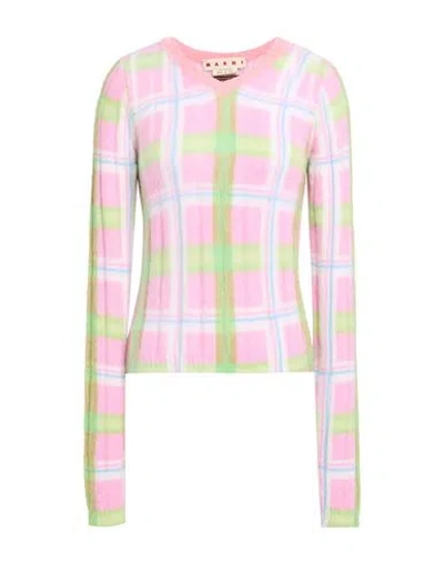 Marni Fuzzy Wuzzy Mohair Woman Sweater Pink Size 8 Acetate, Polyamide, Mohair Wool