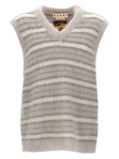 Marni 'fuzzy Wuzzy' Vest In Gray