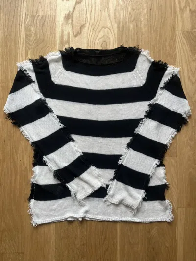 Pre-owned Marni Fw21 Striped Knit Sweater In Multi
